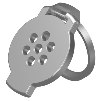 BESKYTTELSESLOKK NATUR alu. for flush trykknapp