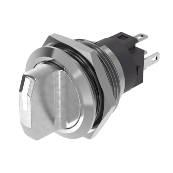 RUSTFRI 2POS VENDER 240V HVIT LED(24VDC) IP65 1vekselkontakt