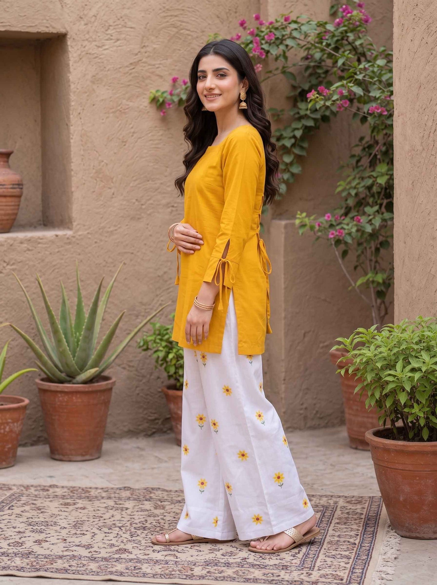 Sunflower 2 pec Farshi set Sunflower 2 pec Farshi set