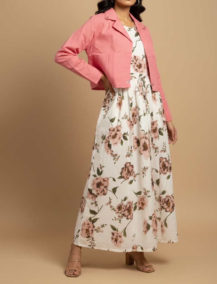 Floral Elegence 2 Piece Maxi & Coat🌸✨ -PFM Floral Elegence 2 Piece Maxi & Coat🌸✨ -PFM