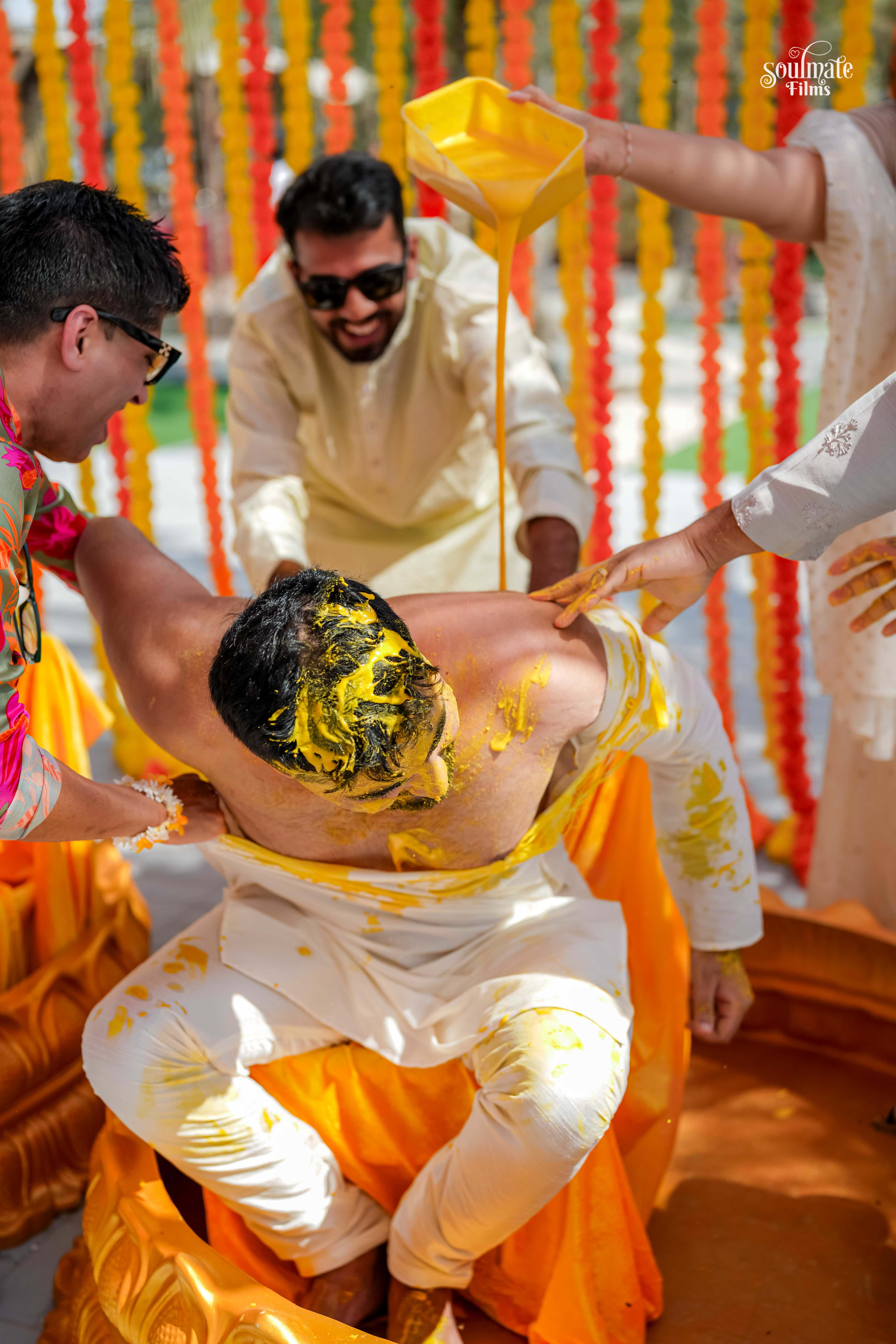Sugandha and Sahil during the wedding rituals