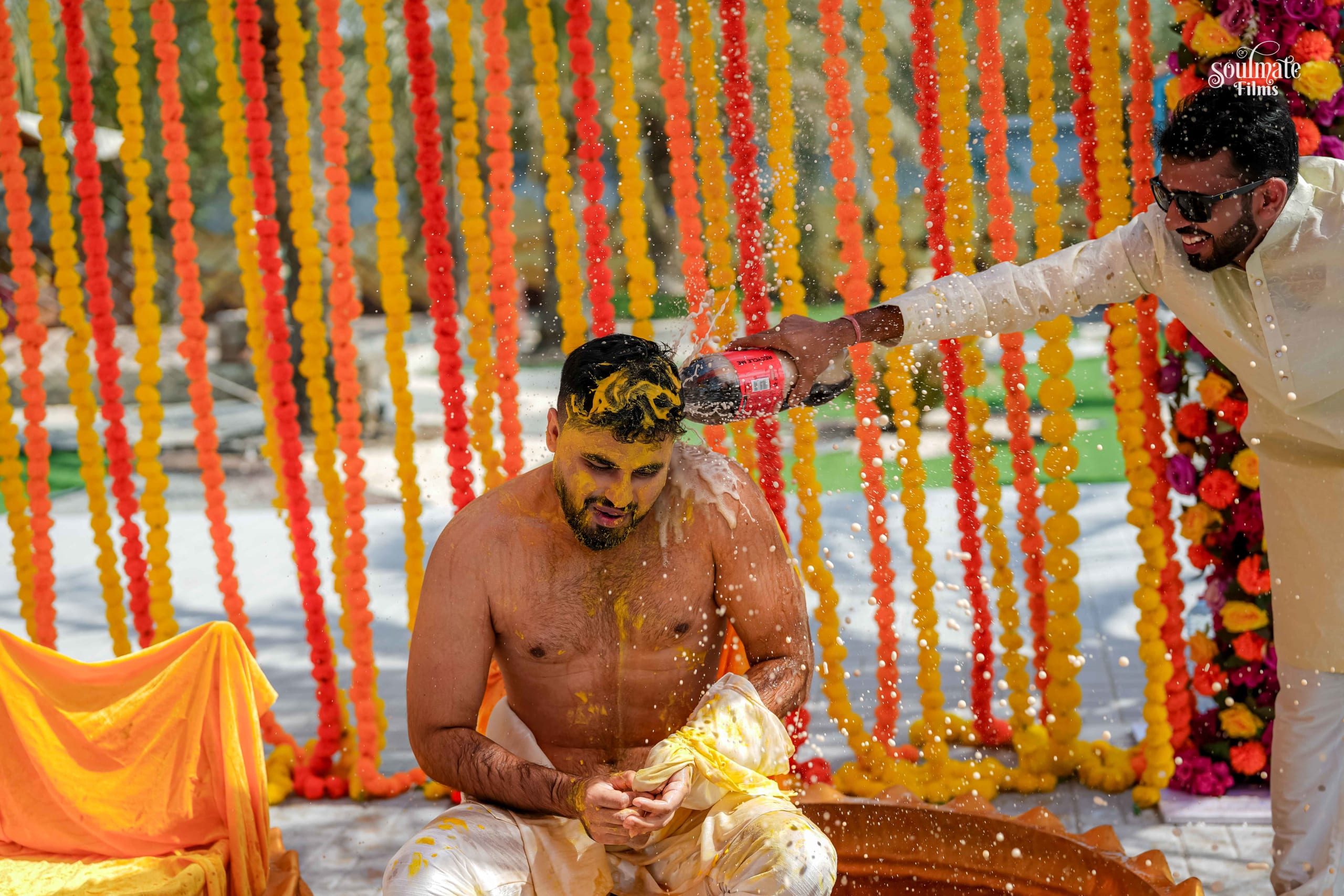 A wide frame from Sugandha and Sahil's wedding