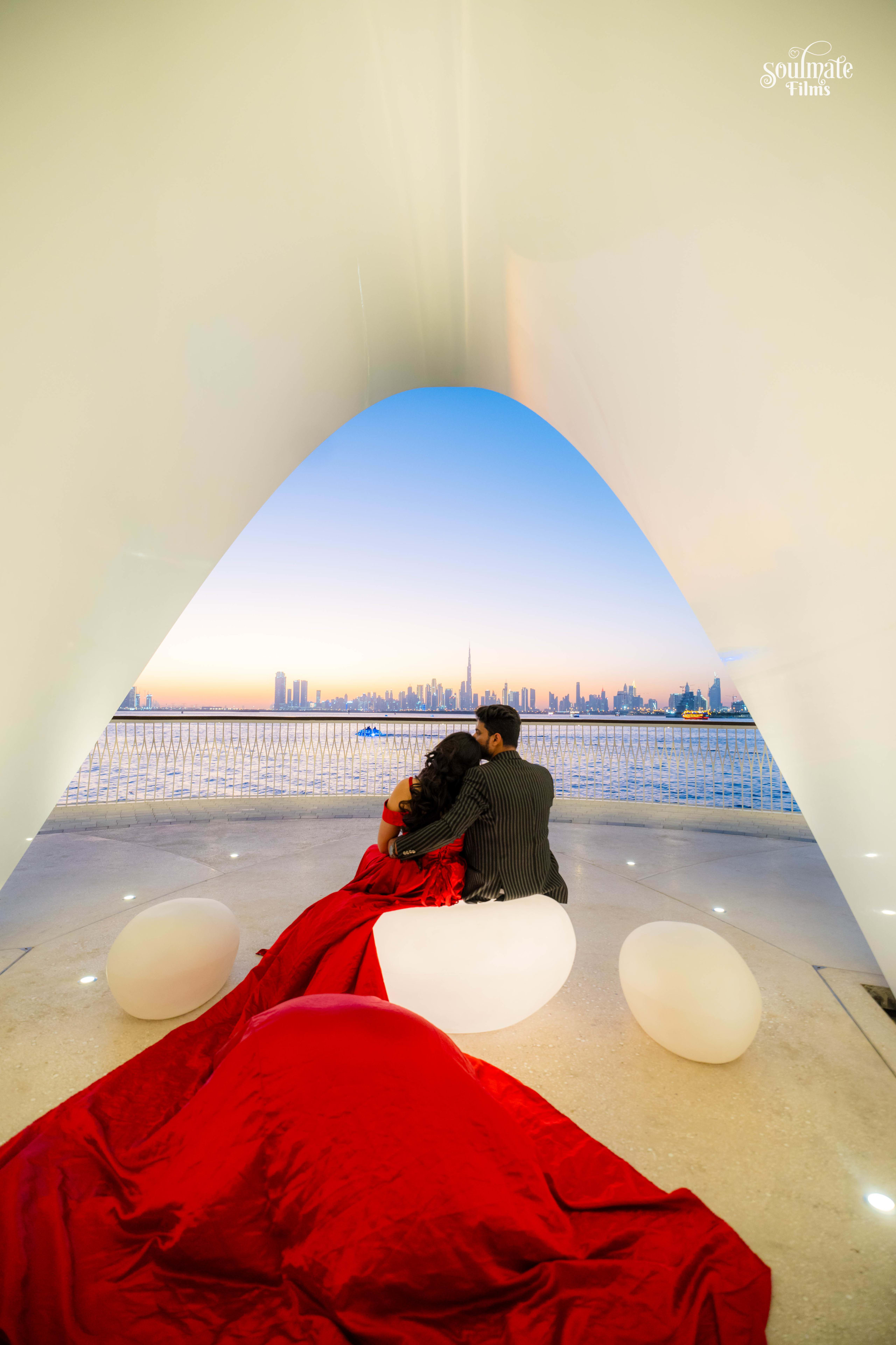 A frame from Pari and Rahul's Dubai wedding