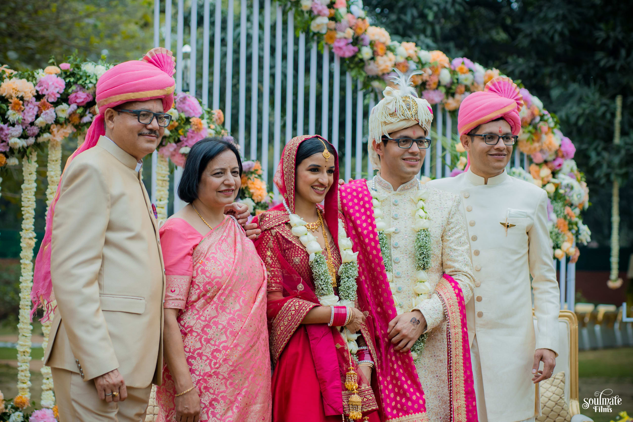 Ayushi and Gaurav photographed during the celebrations