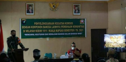 KAPUAS – Dalam rangka memperkokoh sinergitas, Kodim 1011/Kuala Kapuas menggelar Komunikasi Sosial (Komsos) TNI dengan Komponen/Komunitas Bangsa Lainnya (Pembinaan Komunitas) TA. 2021 di wilayah Kab. Kapuas