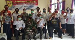 Pabung Gumas Isi Materi Tentang Bela Negara di Kecamatan Rungan