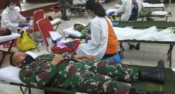 Kodim Palangka Raya Sambut Hari Juang TNI AD dengan Bakti Sosial Donor Darah