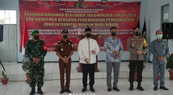 Deklarasi Janji Kinerja Tahun 2021 Dan Komitmen Bersama Pencanangan Pembangunan Zona Integritas Menuju Wilayah Bebas Dan Korupsi (WBK) Dan Wilayah Birokrasi Dan Melayani (WBBM)