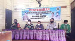 Babinsa Koramil 1015-11/Cpg Kawal Penyaluran BLT Dana Desa Tahap I