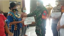 Danramil Kahut Hadiri Penyaluran BLT DD Kepada 74 KPM Desa Dandang