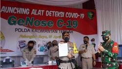 Danrem 102/Pjg hadiri Apel gelar Sarpras dan Launching GeNose C19
