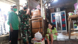 Berbagi di Bulan Suci Ramadhan Dandim 1013/Mtw Salurkan Bantuan Sosial Untuk Warakawuri, Panti Asuhan dan Warga kurang Mampu.