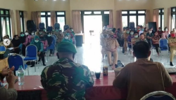 Danpost Koramil 1015-12/Parenggean Hadiri Loka Karya Mini Lintas Sektoral Puskesmas