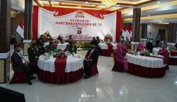 Pangdam XII/Tpr Hadiri Syukuran HUT Bhayangkara ke-75 di Mapolda Kalteng