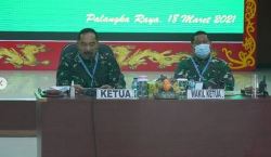 Danrem 102/Pjg pimpin sidang Parade CATA PK TNI AD Gelombang I TA.2021.