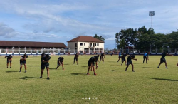 Perkuat Imun dan Soliditas, Prajurit Kodim 1013/Mtw Rutin Olah Raga Bersama