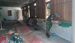 Koramil 1016-02/Bukit Batu Percantik Taman Pendidikan Alqur’an