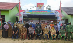 Babinsa Koramil 1015-15/ Telaga Pulang Hadiri Launching Desa Tangguh Anti Narkoba