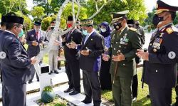 Danrem 102/Pjg Pimpin Ziarah Nasional Hari Pahlawan Tahun 2020.