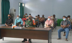 Orang Tua Calon Prajurit Diundang Mengikuti Video Confren di Aula Kodim Pangakalan Bun