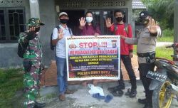 TNI – Polri Laksanakan Patroli Dialogis Karhutla dan PPKM Mikro di Wilayah Binaan