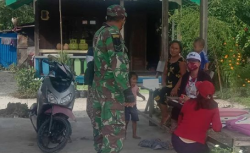 Penerapan 3 M, Babinsa Koramil 1016-03/Sepang Himbau Warga Binaan
