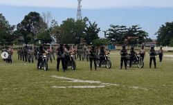 Kodim Pangkalan Bun dan Polres Kobar Gelar Latihan Dalmas Bersama