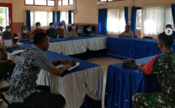 Babinsa Koramil 1015-10/Kbs Hadiri Rapat Persiapan Safari Ramadhan