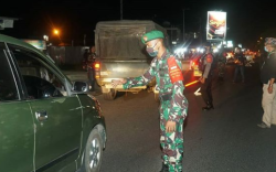 Danramil Pahandut Pimpin Tim Satgas Gabungan URC Gelar Patroli Penindakan Perwali Kota Palangka Raya