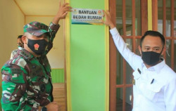 Wali Kota Bersama Dandim dan Baznas Kota Palangka Raya Resmikan Hasil Bedah Rumah Yatim Piatu