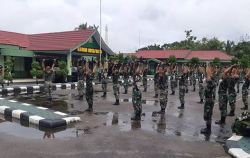 Menjaga stamina tubuh prajurit tetap terjaga anggota Kodim 1013/Muara Teweh pembinaan fisik