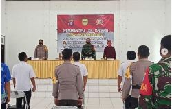 Anggota Koramil Sepang Hadir Dalam Peresmian Kelurahan/Desa Tangguh Kecamatan Mihing Raya