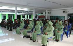 Kodim 1016 Palangka Raya Gelar Penyuluhan Hukum Bagi Personil Militer, PNS Dan Persit