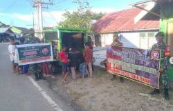 Himbau Masyarakat, Koramil 1013-03/Teweh Tengah Tegakan Protkes dan Sosialisasi Karhutla Melalui SIKOMOS.