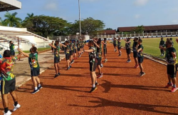 Tingkatkan Ketahanan Fisik, Anggota Kodim 1013/Mtw Laksanakan Samapta Periodik Tahun 2021.