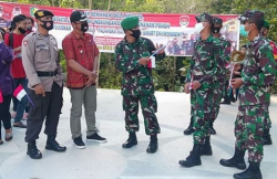 Bersama Unsur Muspika Setempat, Koramil Bukit Batu Hadiri Pelestarian Lingkungan di Taman Wisata Sei Gohong