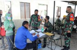 Ratusan Warakawuri dan Purnawirawan TNI-AD Terima Vaksinasi Covid-19