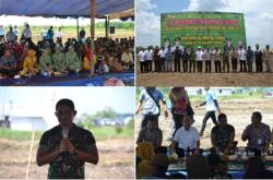CANANGKAN PERCEPATAN TANAM,  DANREM 102/PJG DAN BUPATI MENUGAL