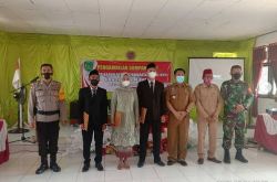 Jalin Sinergitas, Babinsa Pangkalan Muntai Hadiri Pelantikan Anggota BPD