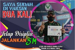 Terima Vaksin Kedua, Dandim 1013/Muara Teweh Tetap Sehat, Himbau Taat Protkes.