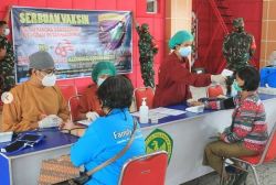 Kodim Palangka Raya Lakukan Serbuan Vaksinasi Covid-19