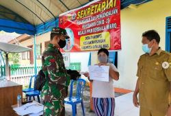 Babinsa Koramil Rungan Kawal Penyaluran BLT DD