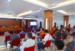 Dandim 1013/Mtw Hadiri Rakor dalam Rangka Antisipasi Penambahan Konfirmasi Positif Covid-19