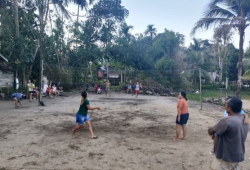 Jaga Imunitas, Koramil 1016-04/Tumbang Talaken Ajak Warga Olah Raga Bersama