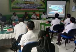Danramil 1015-12/Parenggean Hadiri Rakor Lintas Sektoral Tingkat puskesmas Parenggean