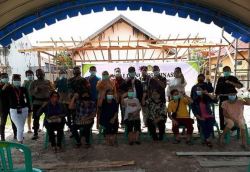 Babinsa Koramil Pahandut Hadiri Acara Desiminasi Rumah Tumbuh Kembang Tanaman Hidroponik di Wilayah Binaan