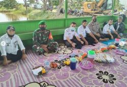 Dukung Ketahanan Pangan, Danramil 1013-03/Teweh Tengah Hadiri Panen Raya Padi.