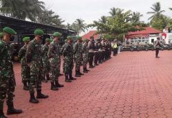 Kodim 1013/Mtw Gelar Apel Gabungan Dalam Rangka Pengamanan Perayaan Paskah Tahun 2021.