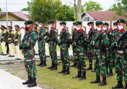 Danrem 102/Pjg pimpin Pemakaman Alm. Brigjen TNI Harnoto, S.Sos,Di Taman Bahagia Komplek TMP Sanaman Lampang