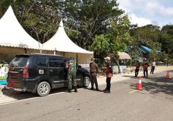 Koramil 1013-03/Teweh Tengah Bersama Unsur Terkait Laksanakan Jaga Posko Peniadaan Mudik Lebaran 1442 H